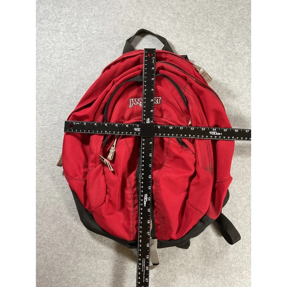 JanSport Red and Black Classic Backpack School Travel Daypack Bag